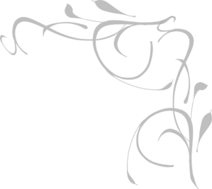 Gray Floral Corner clip art - vector clip art online, royalty free ...
