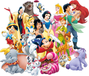 Assorted Disney Characters Clipart