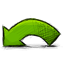 arrow_undo icons, free icons in Hand Drawn Web Icons, (Icon Search ...