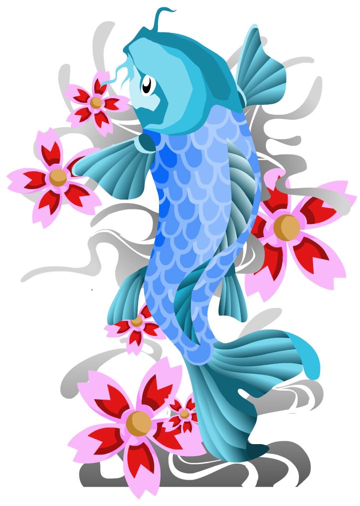 Cartoon Koi Fish