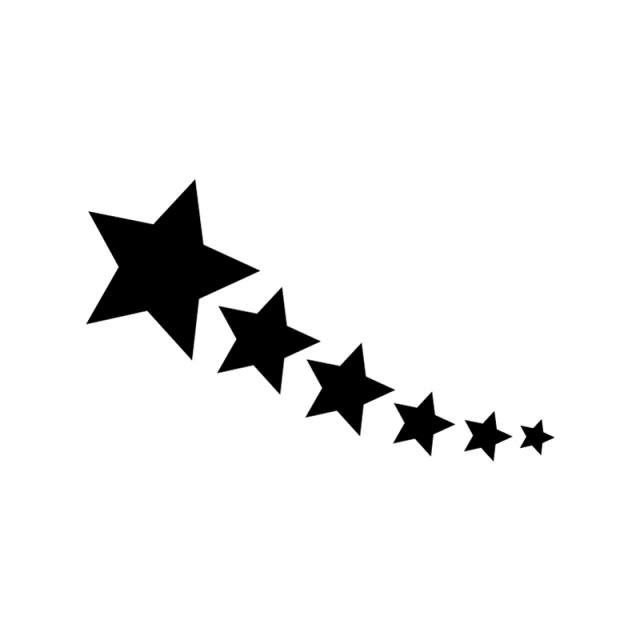 Shooting Star Stencil