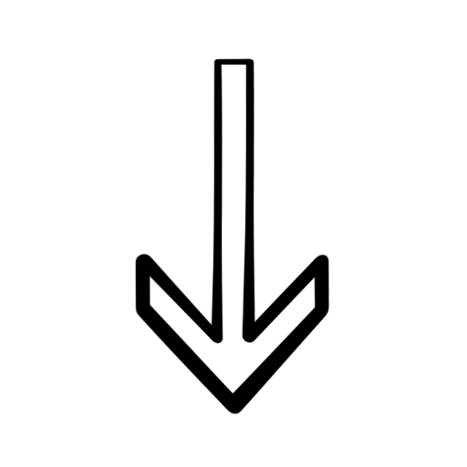 Simple down arrow clipart