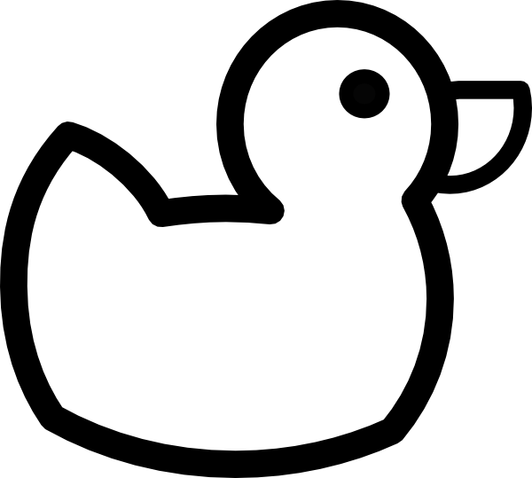 Rubber Duck Template Clipart