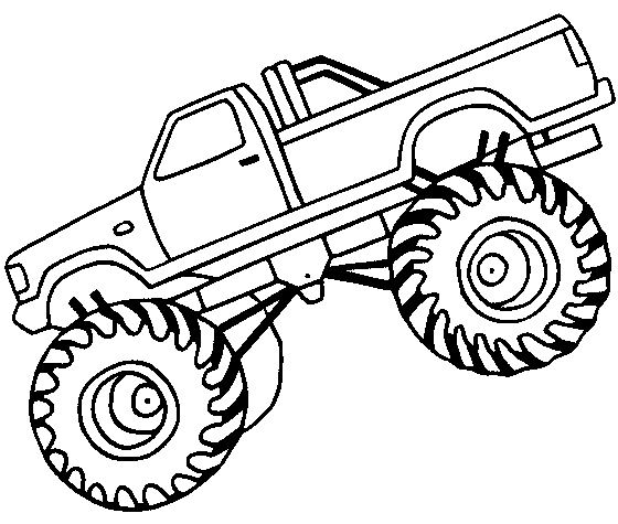 Monster Truck Silhouette Clipart