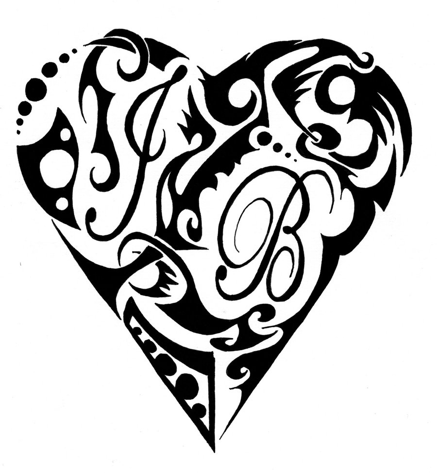 Tribal Hearts - ClipArt Best