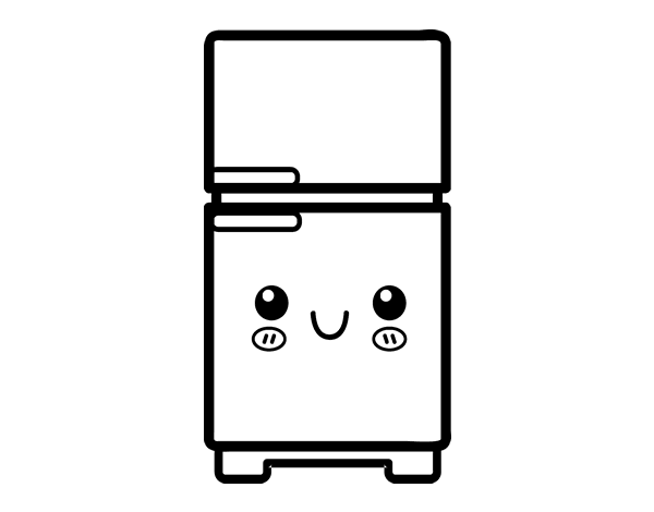 A fridge coloring page - Coloringcrew.com