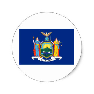 New York State Flag Stickers | Zazzle