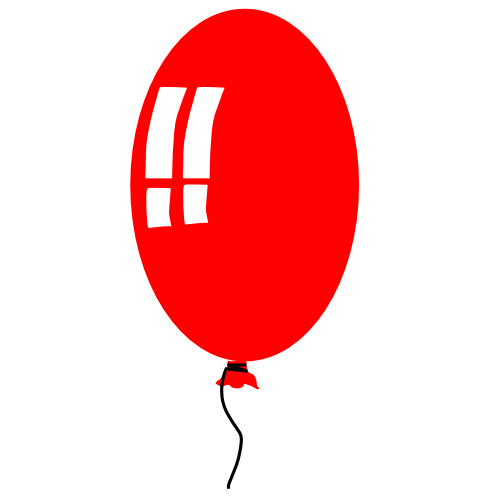Red balloon clip art