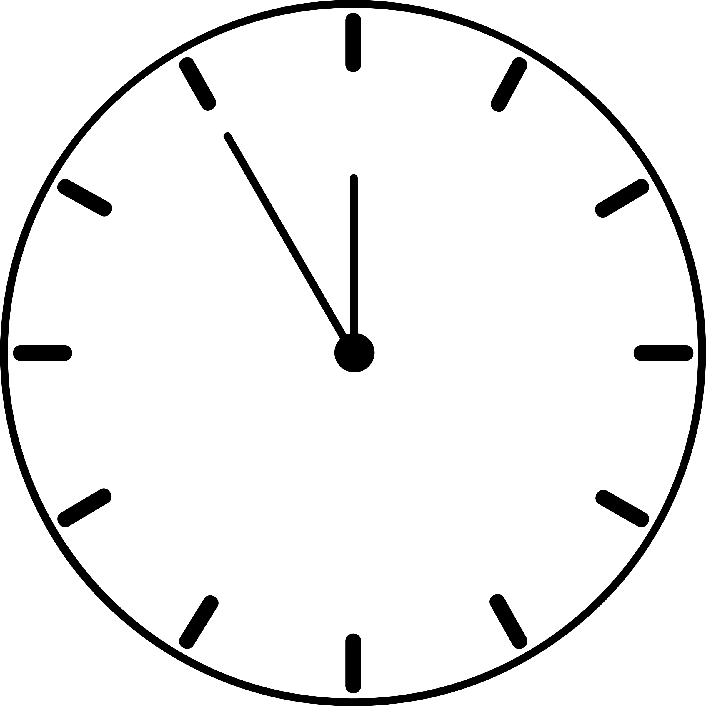 Simple clock clipart