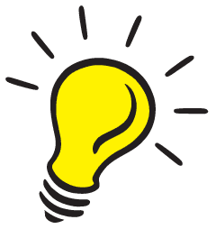 Animated light bulb clipart