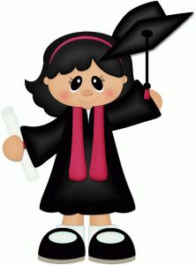 Graduation girl clip art