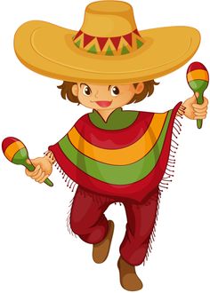 Mexican boy clipart