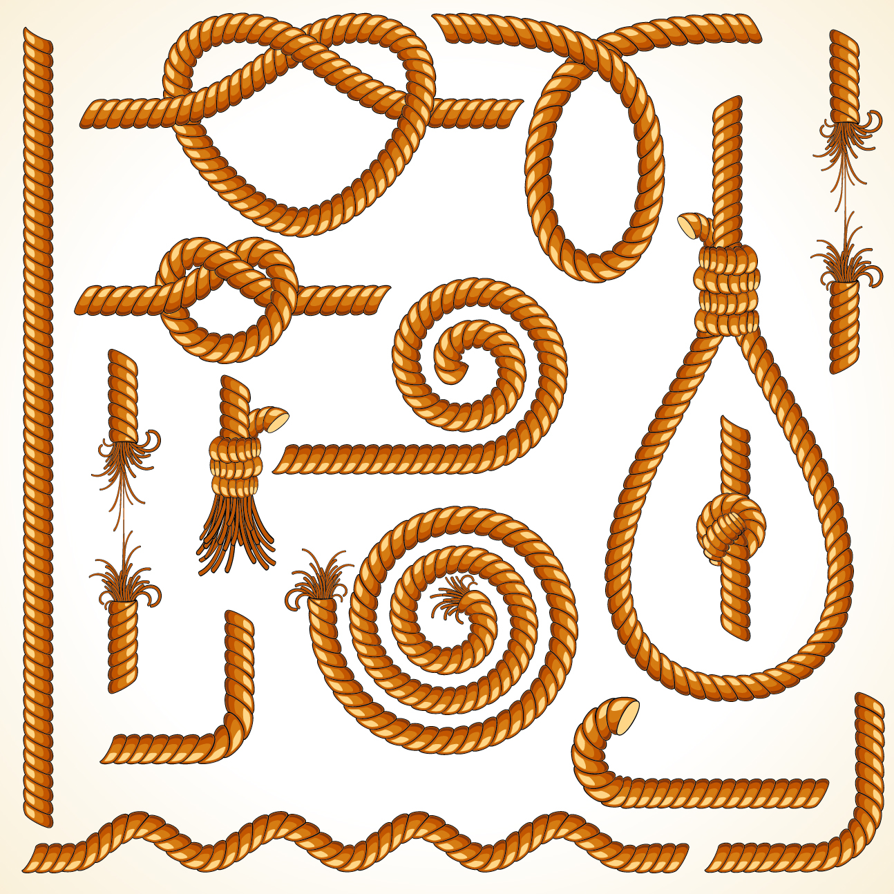 A Rope Elements Vector Pack - Web Design Blog Web Design Blog