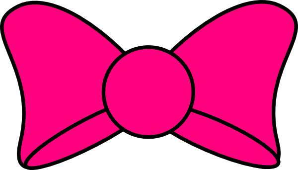 Minnie pink bow clipart
