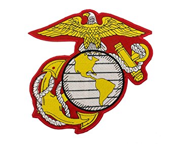 Amazon.com: US Marine Corps Embroidered Large Insignia Patch USMC ...