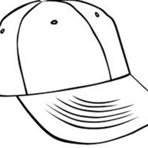 Three Baseball Cap Coloring Page | Coloring Sun