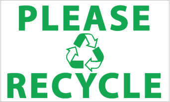 BANNERS-PLEASE RECYCLE