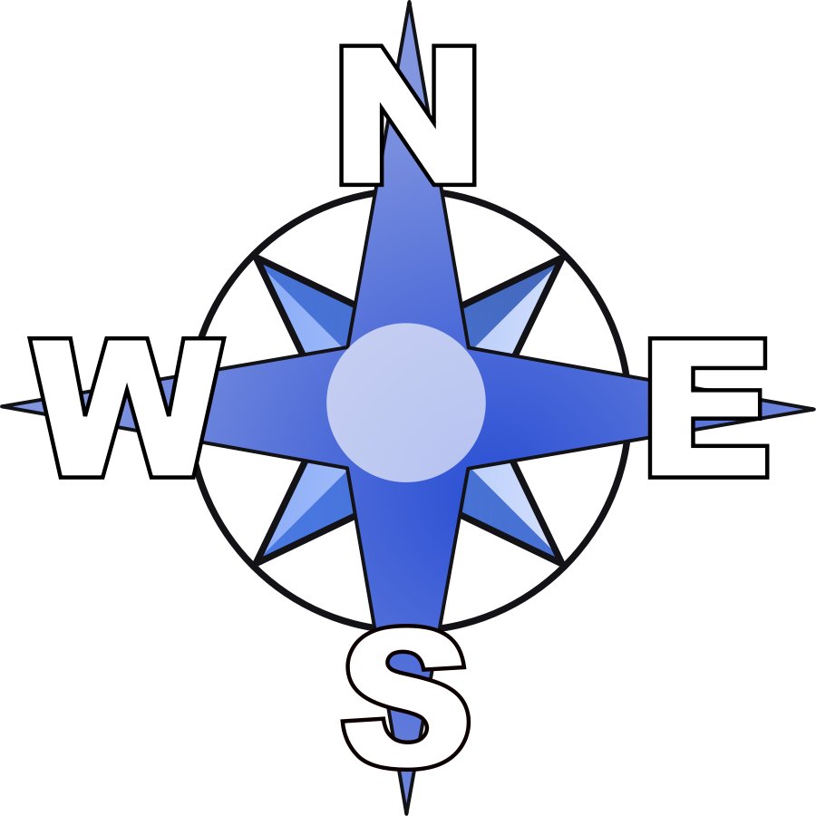 Compass points clipart