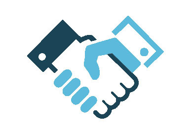 Entry #16 by manishgudha for Design an icon of two hands shaking ...