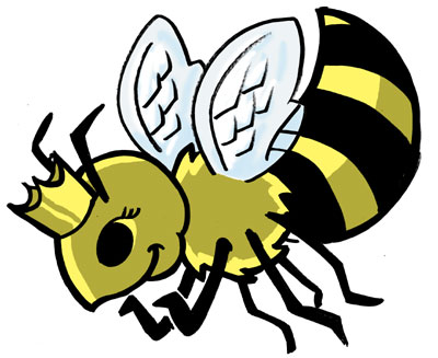 Cartoon Queen Bee