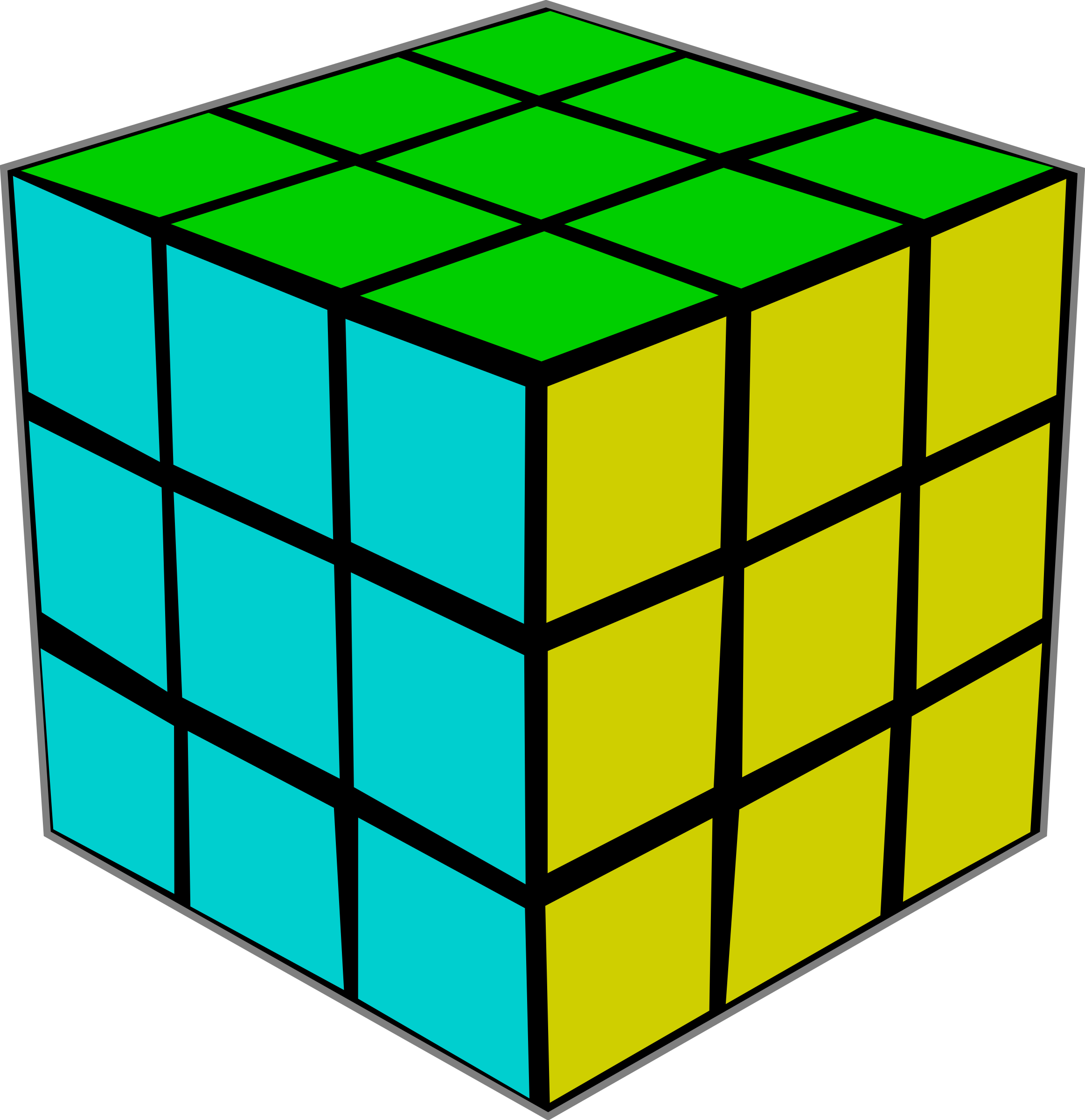 Clipart - Rubik's Cube