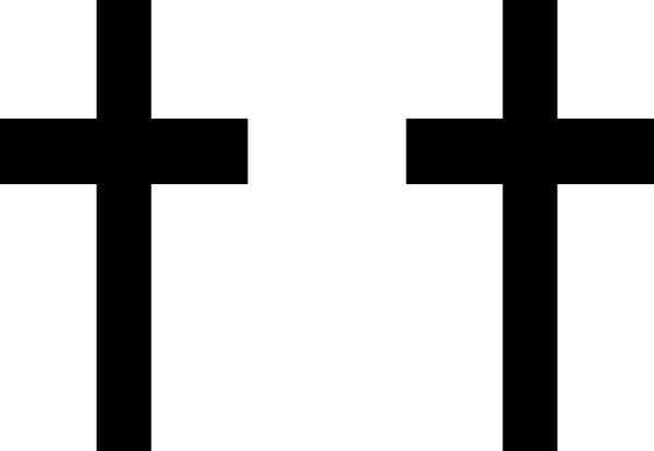 Simple cross clip art