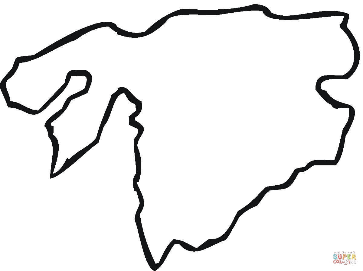 Map of Africa coloring page | Free Printable Coloring Pages