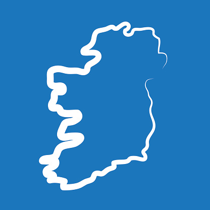 Outline Map Of Ireland Clip Art, Vector Images & Illustrations ...
