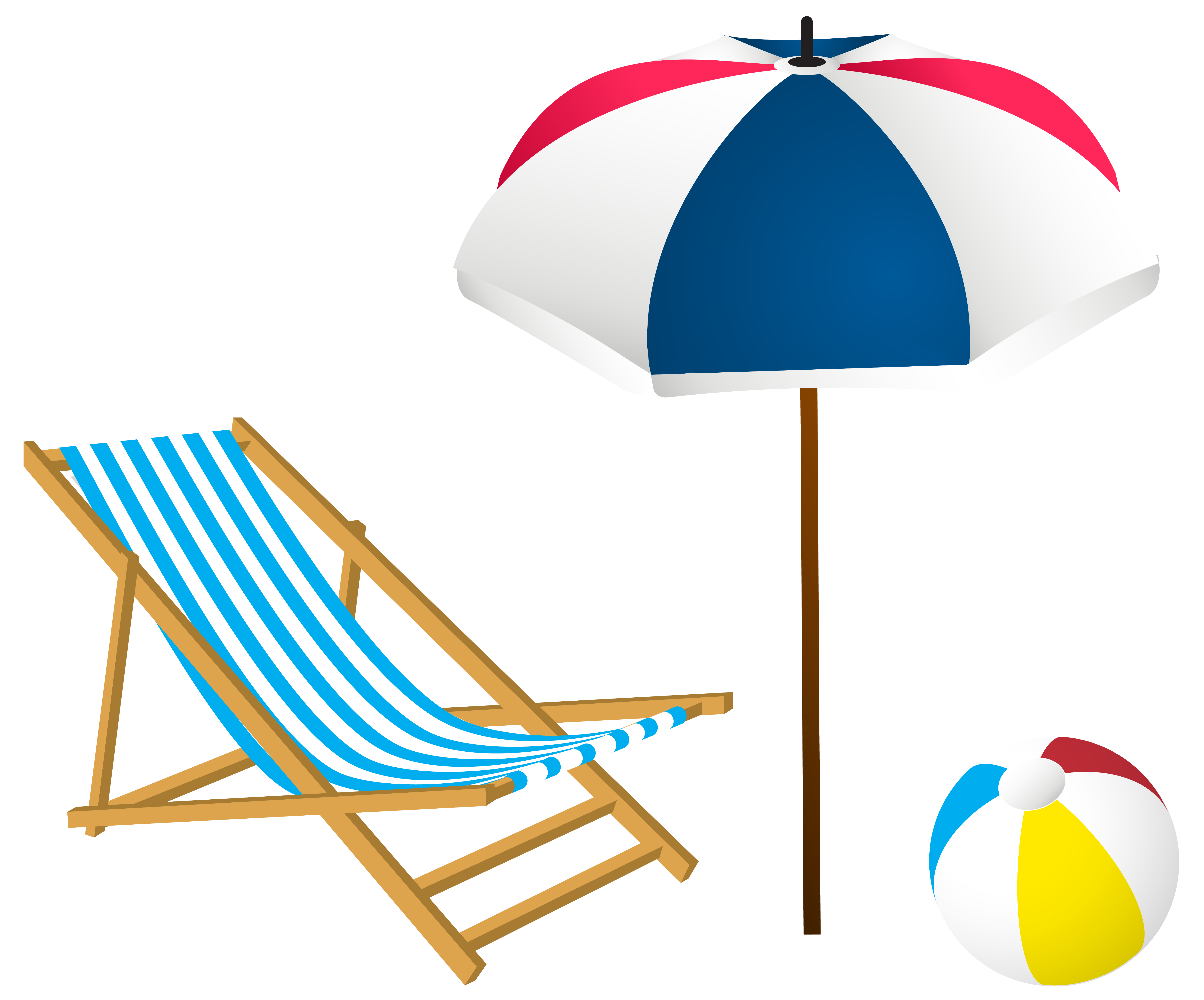 Beach Summer Set PNG Clip-Art Image