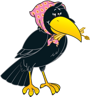 Crow Clip Art Black And White - Free Clipart Images