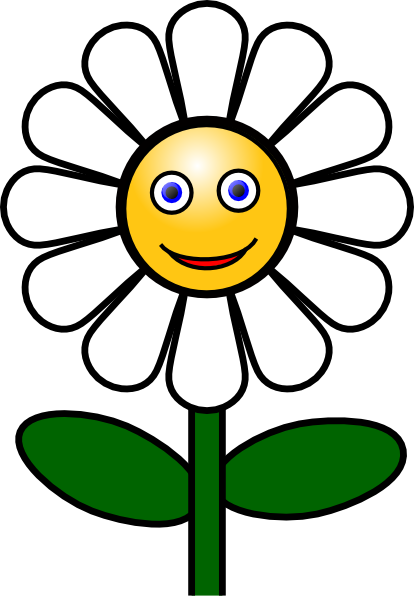 Smiley Face Daisy Clipart - ClipArt Best
