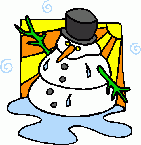 Melting Snowman Clipart