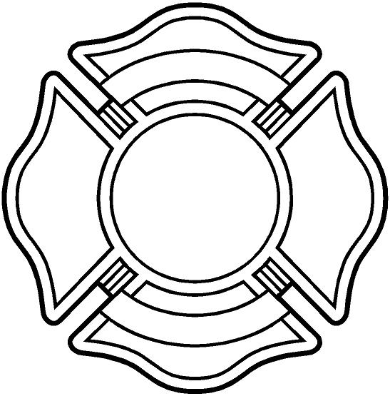 Maltese Cross Fire Vinyl Decal Car Truck Window Sticker Free ...