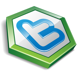 Twitter hexa green Icon | Vector Twitter Iconset | Iconshock