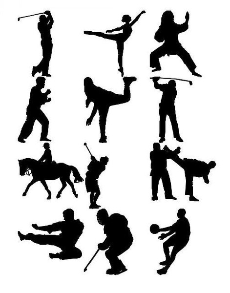 3d model sports silhouettes