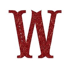 glitter red letters