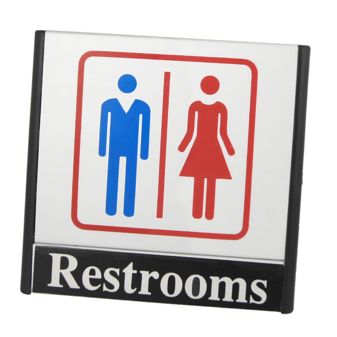 Red Blue Lady Mens Restroom Toilet Notice Sign Instruction Board ...