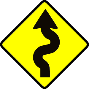 Winding Road clip art Free Vector