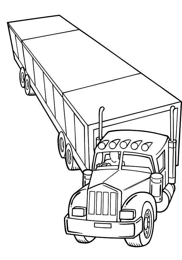 dump truck printable dump truck printable 18 wheeler truck ...