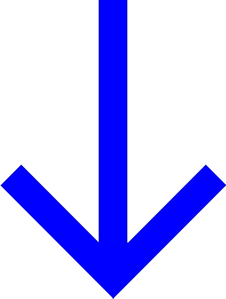Blue Down Arrow - ClipArt Best