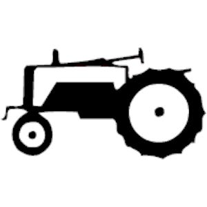 Free tractor clipart black and white
