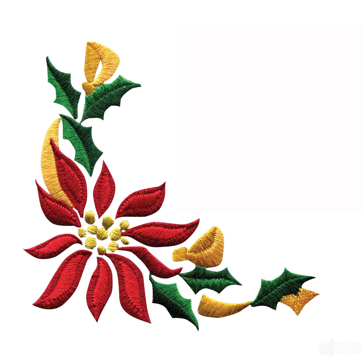 Poinsettia clip art borders