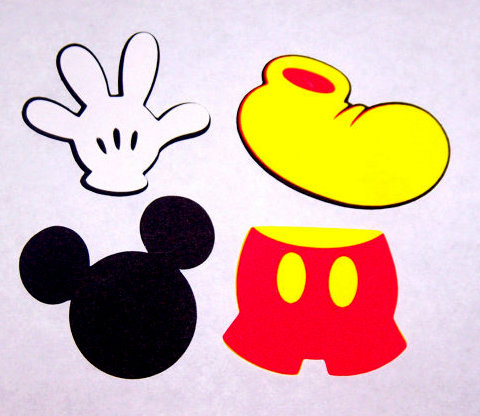 Mickey Mouse Shoes Clipart