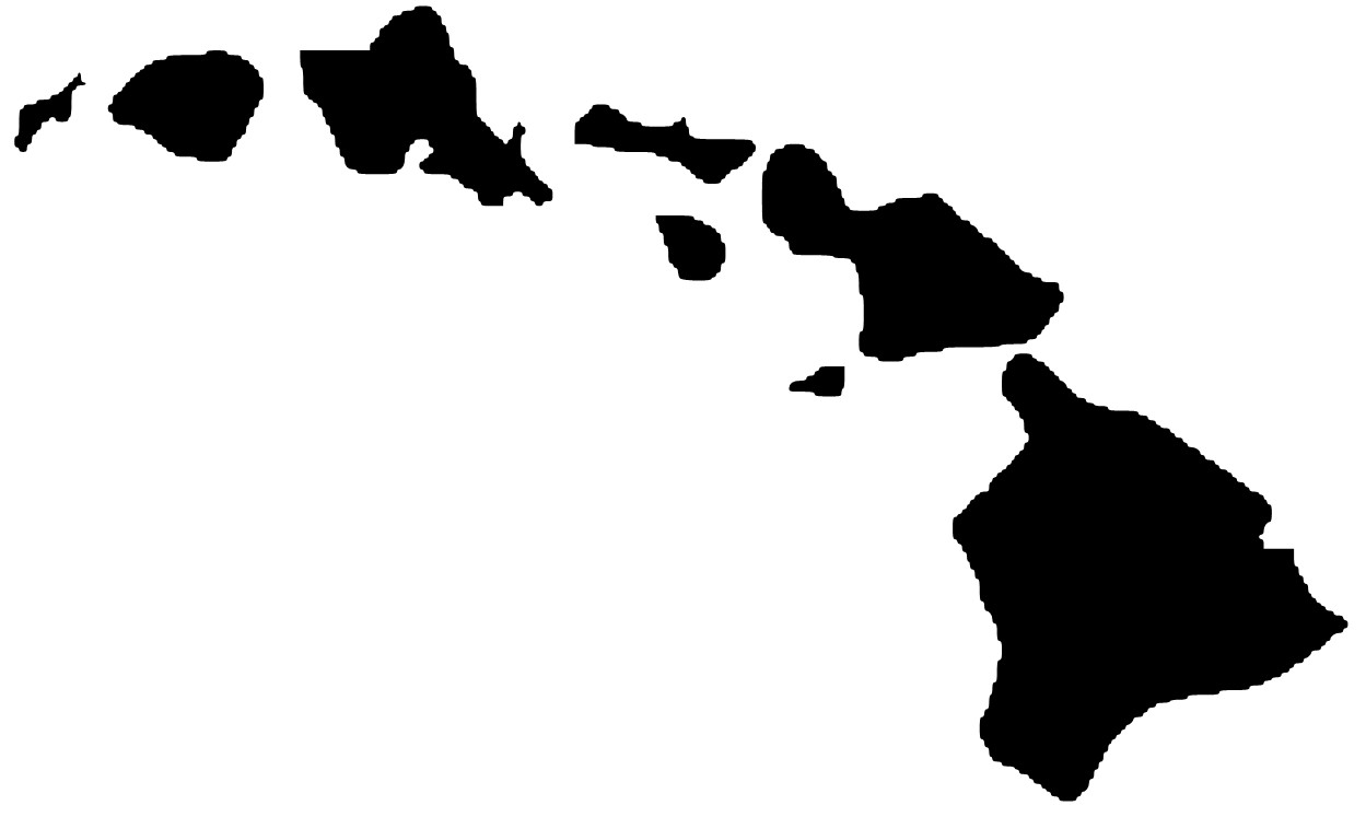 Hawaiian island clipart