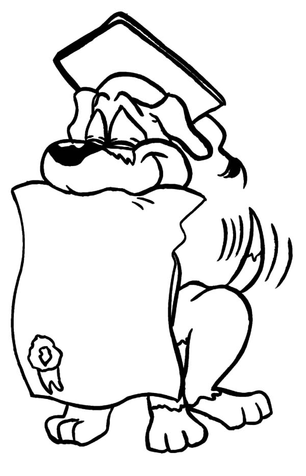 Graduation Cap Coloring Page - AZ Coloring Pages