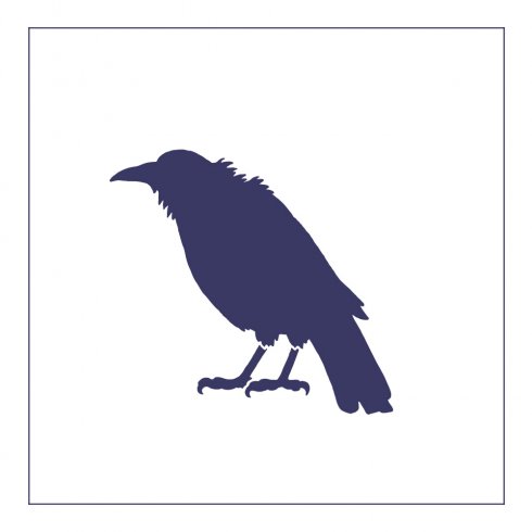 Crow Pillow & Tote Stencil