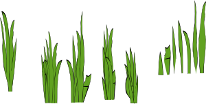 Grass Blades And Clumps Clip Art - vector clip art ...