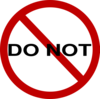 Do-not - vector clip art online, royalty free & public domain