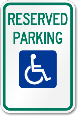 Printable Handicap Sign - ClipArt Best