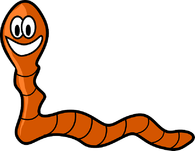 EARTHWORM, WORM, CUTE, HAPPY, INCHWORM, SMILE, CARTOON - Public ...